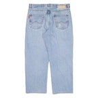 FACTICE Mens Jeans Blue Relaxed Straight W34 L24