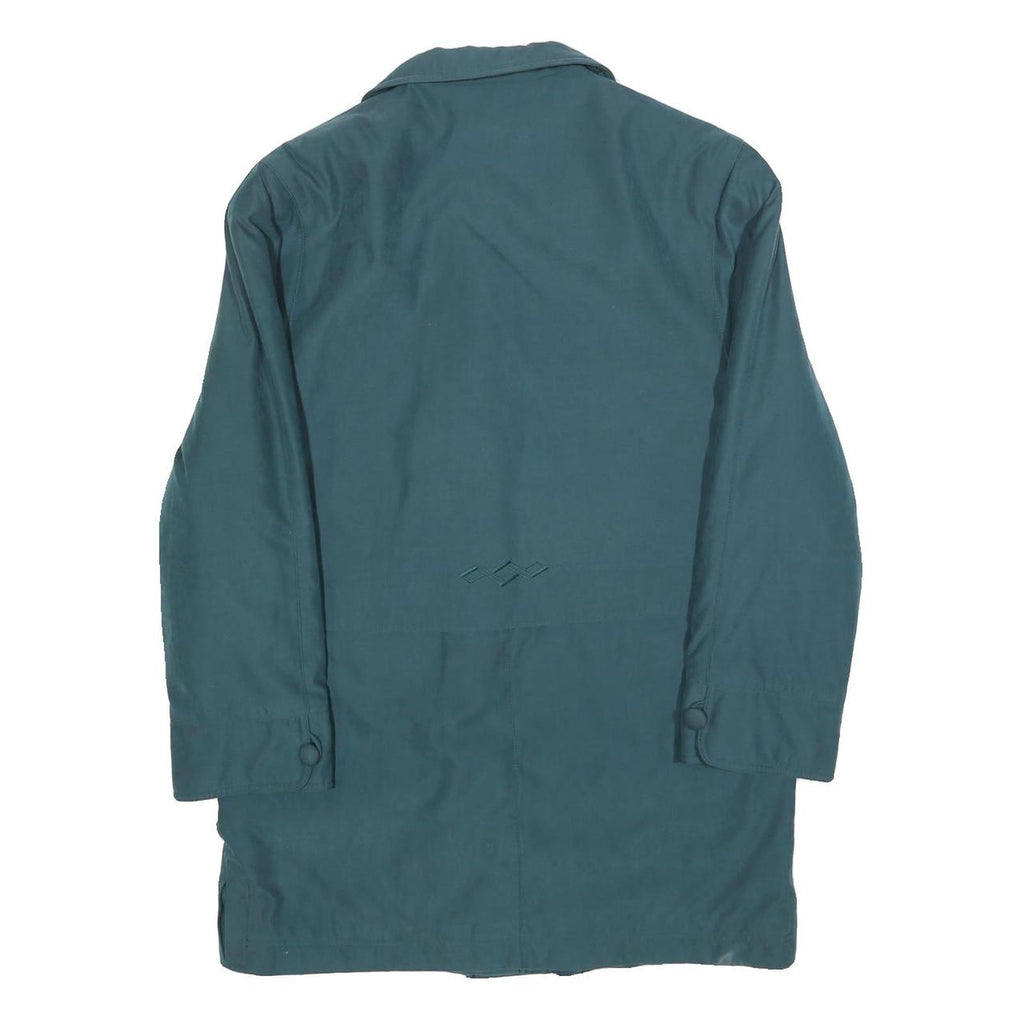 BIAGGINI Womens Teal Button Jacket S Polyester Blend Classic Elegant Button