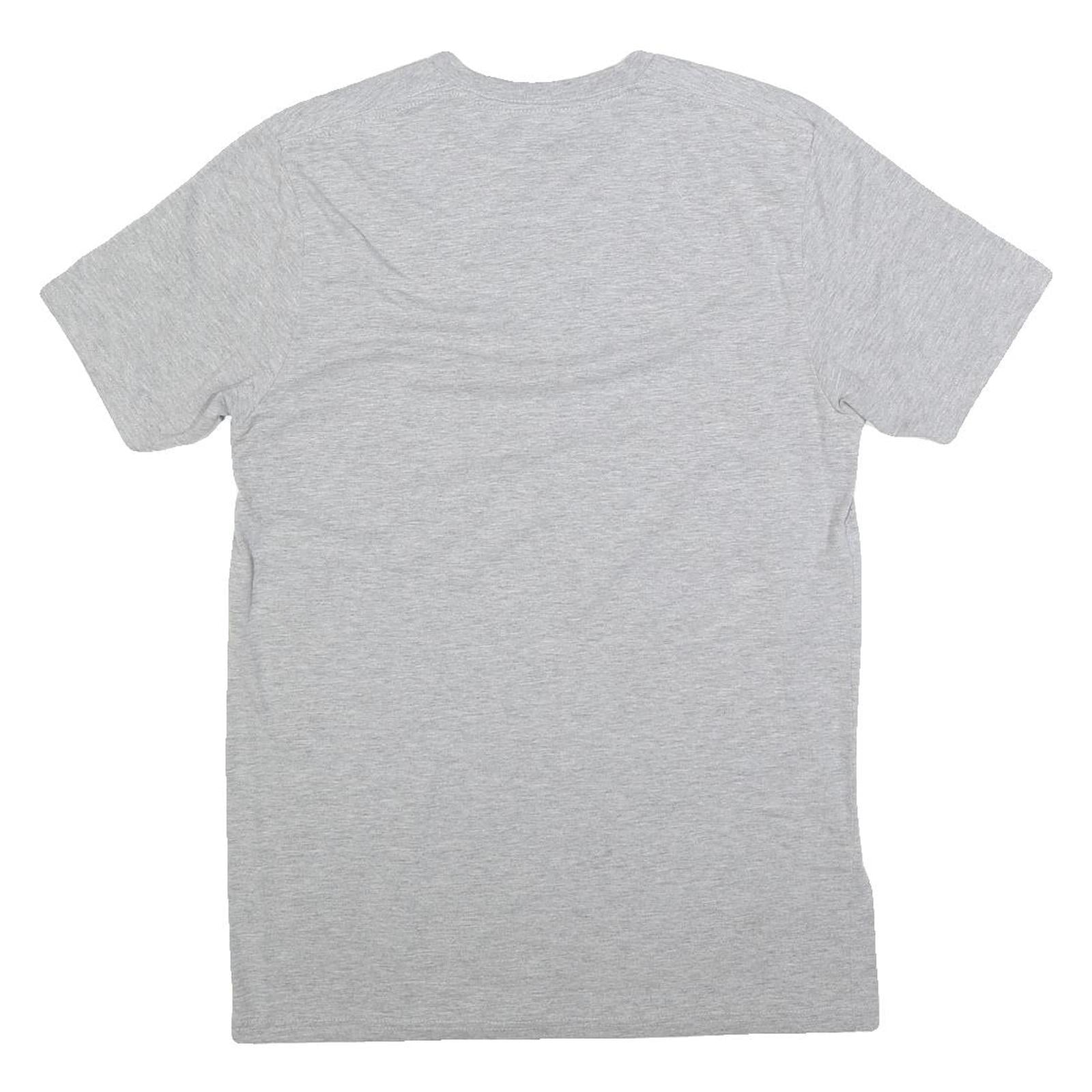 LEVI'S Mens Grey Graphic T-Shirt M Short Sleeve Crew Neck Cotton Blend Casual