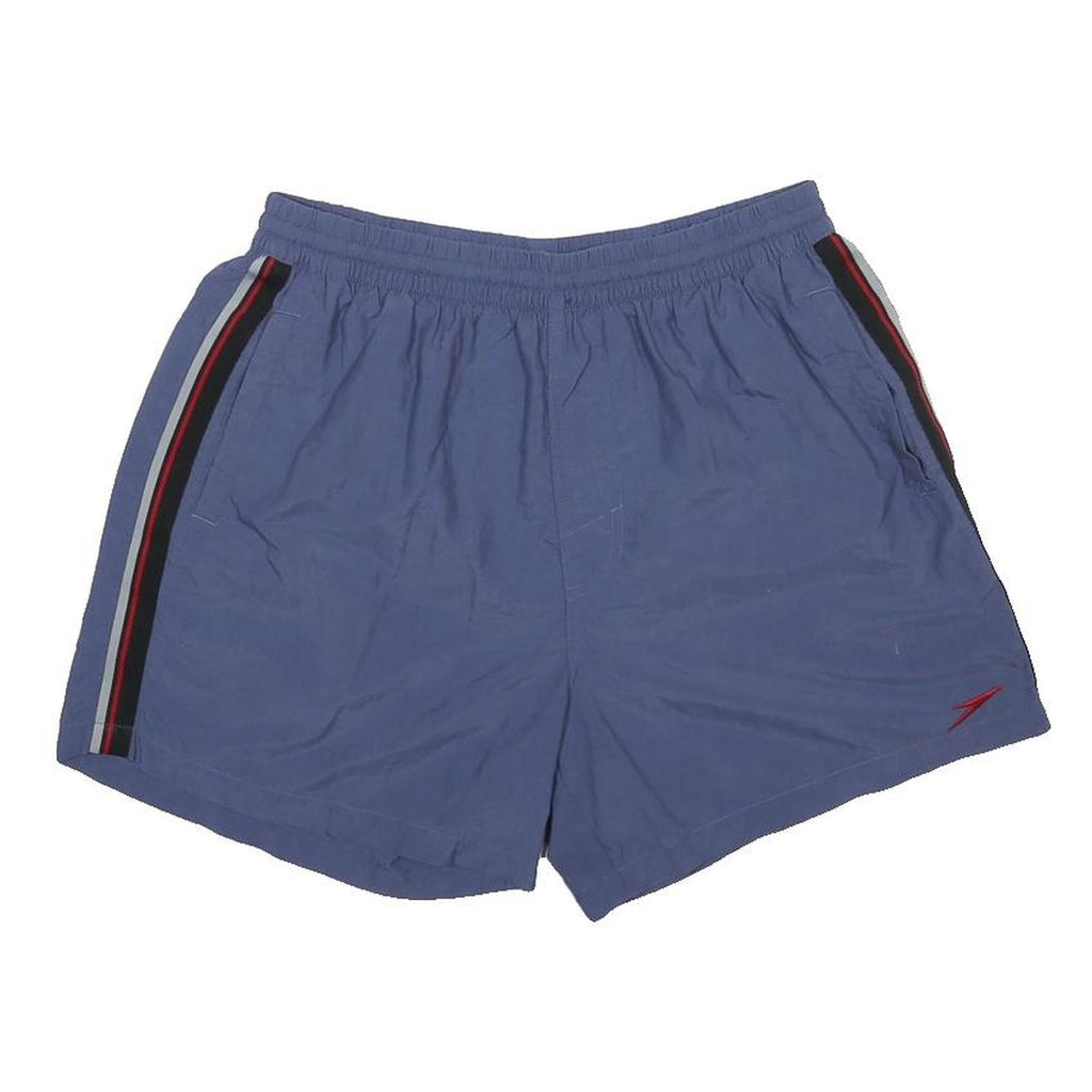 SPEEDO Mens Shorts Blue Casual M W28 Drawstring Pockets Polyester Swimwear