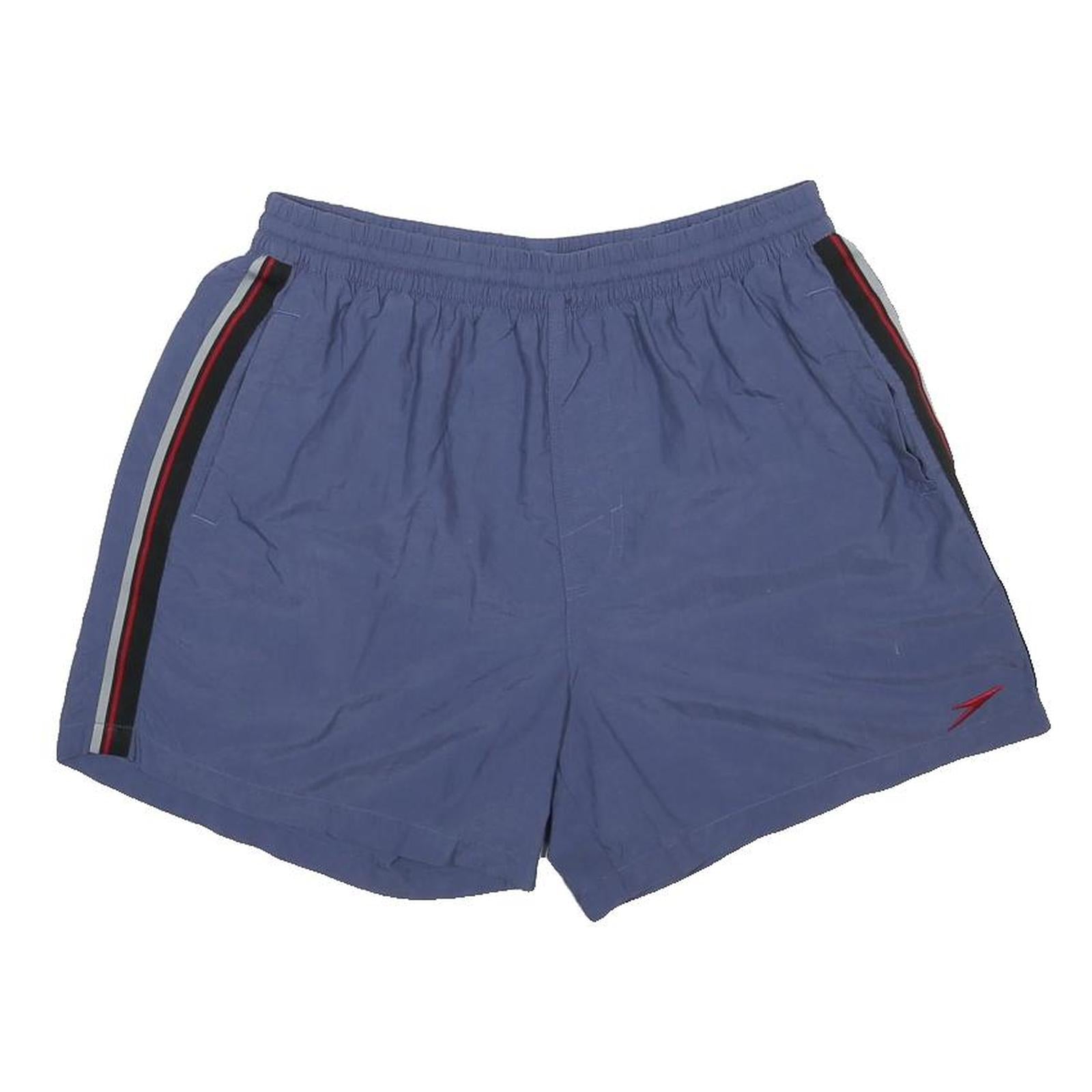 SPEEDO Mens Shorts Blue Casual M W28 Drawstring Pockets Polyester Swimwear