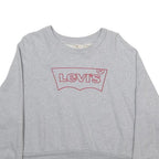 LEVI'S Womens Grey Sweatshirt Crew Neck S Cotton Blend Pullover Casual