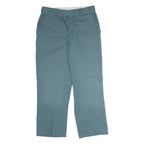 DICKIES X Urban Outfitters Workwear Womens Twill Trousers Green Straight W32 L27
