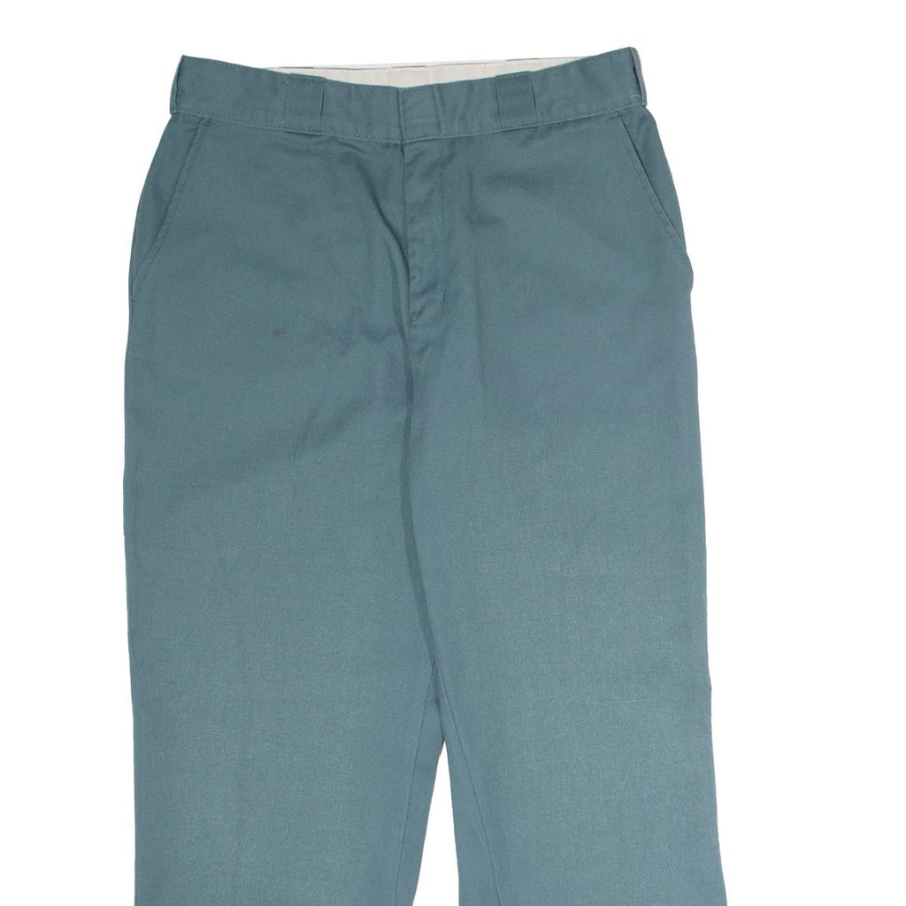 DICKIES X Urban Outfitters Workwear Womens Twill Trousers Green Straight W32 L27