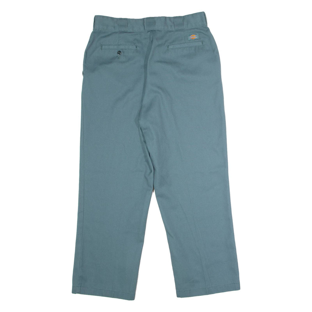 DICKIES X Urban Outfitters Workwear Womens Twill Trousers Green Straight W32 L27