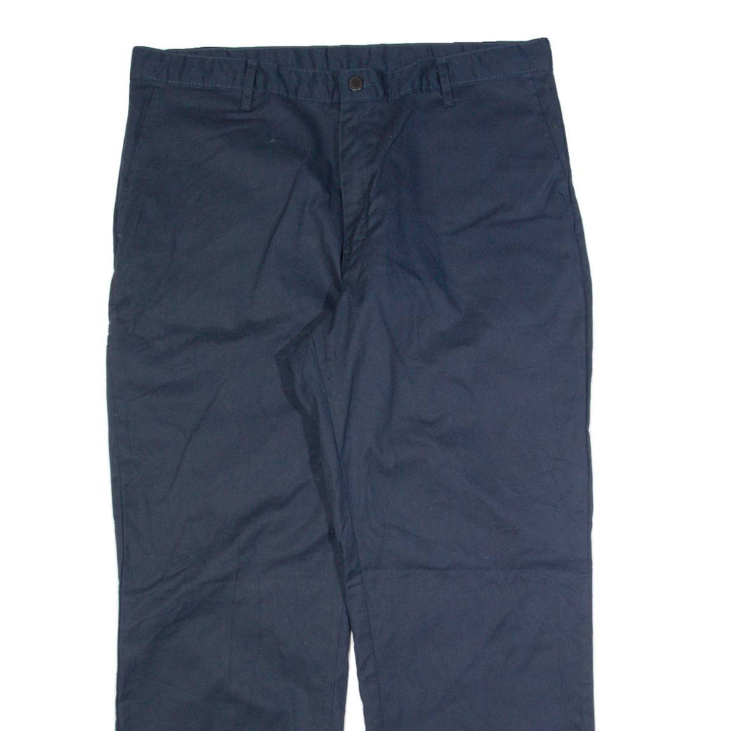 DICKIES Workwear Mens Trousers Blue Regular Straight W38 L30