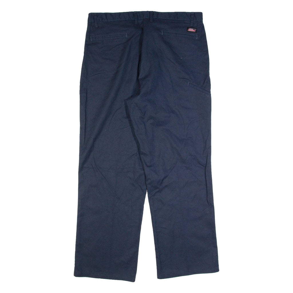 DICKIES Workwear Mens Trousers Blue Regular Straight W38 L30