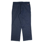 DICKIES Workwear Mens Trousers Blue Regular Straight W38 L30