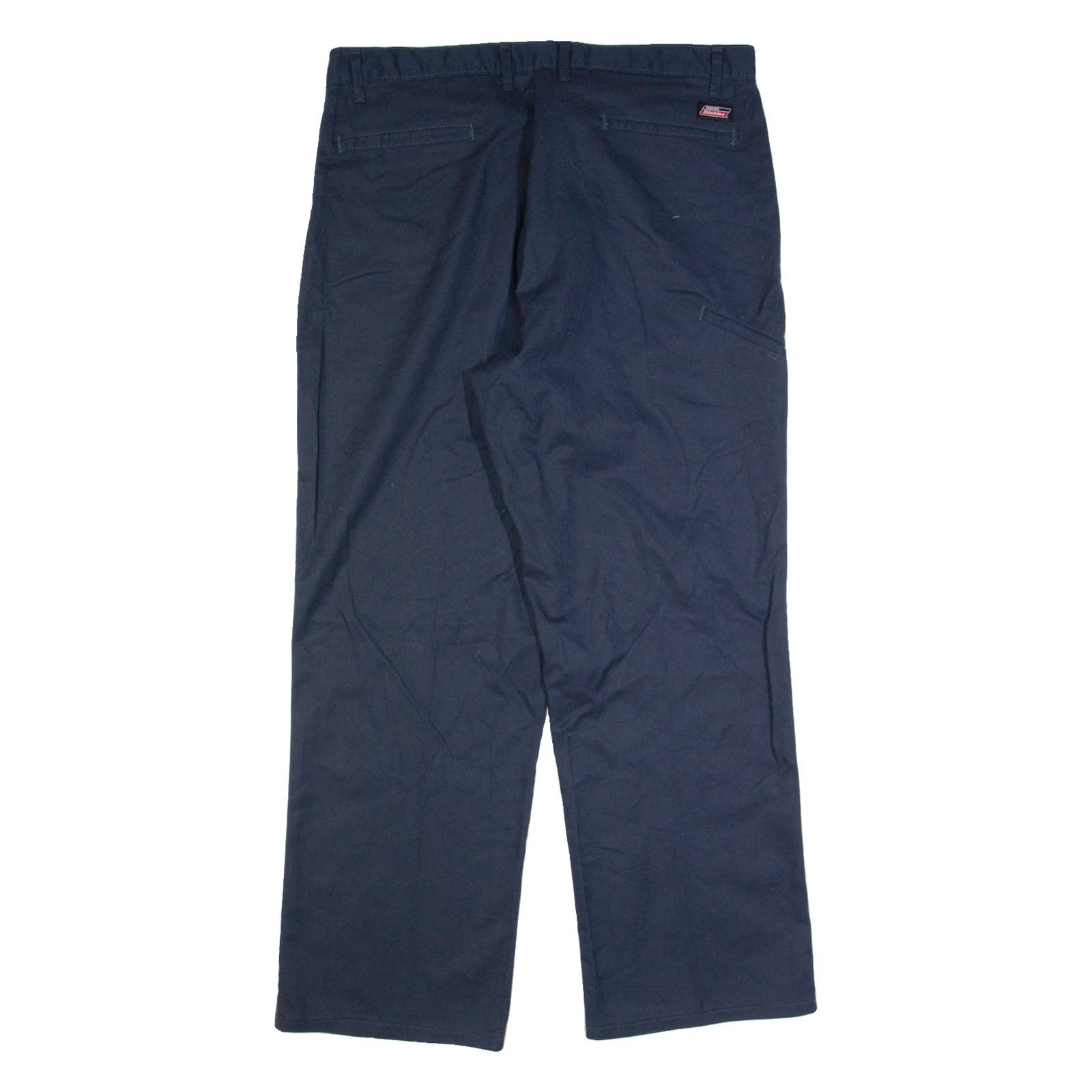 DICKIES Workwear Mens Trousers Blue Regular Straight W38 L30