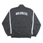 NIKE Mens Black & White Athletic Zip Up Polyester Jacket L Casual Sportswear