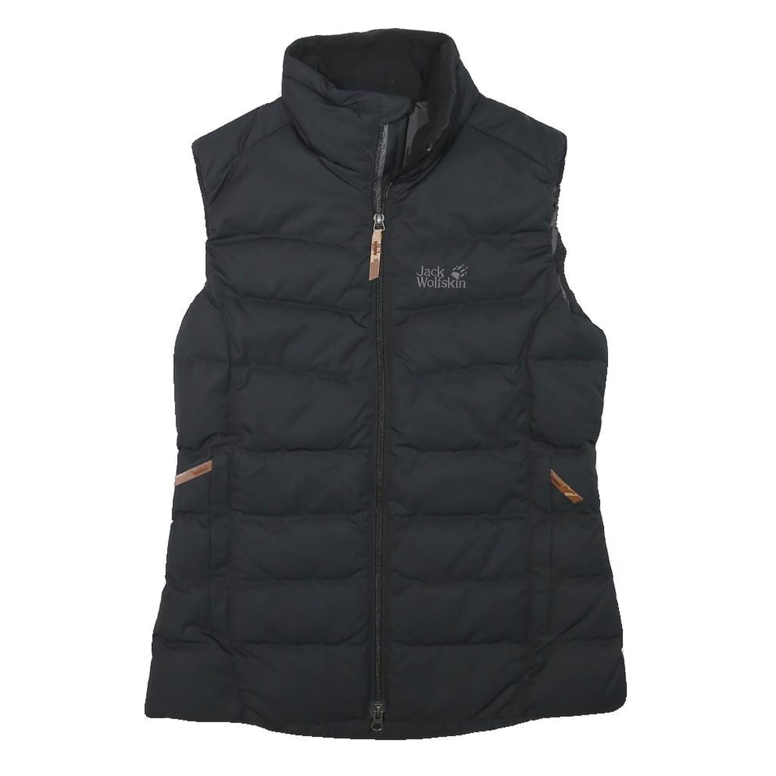 JACK WOLFSKIN Womens Black Puffer Jacket XS Polyester Blend Zip Outdoor Wear