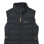 JACK WOLFSKIN Womens Black Puffer Jacket XS Polyester Blend Zip Outdoor Wear