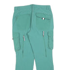 KING CRAFT Mens Polyester Blend Green Regular Cargo Trousers W32 L30 Workwear