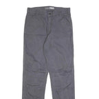 CARHARTT Mens Cotton Blend Grey Relaxed Straight Trousers W32 L36 Workwear