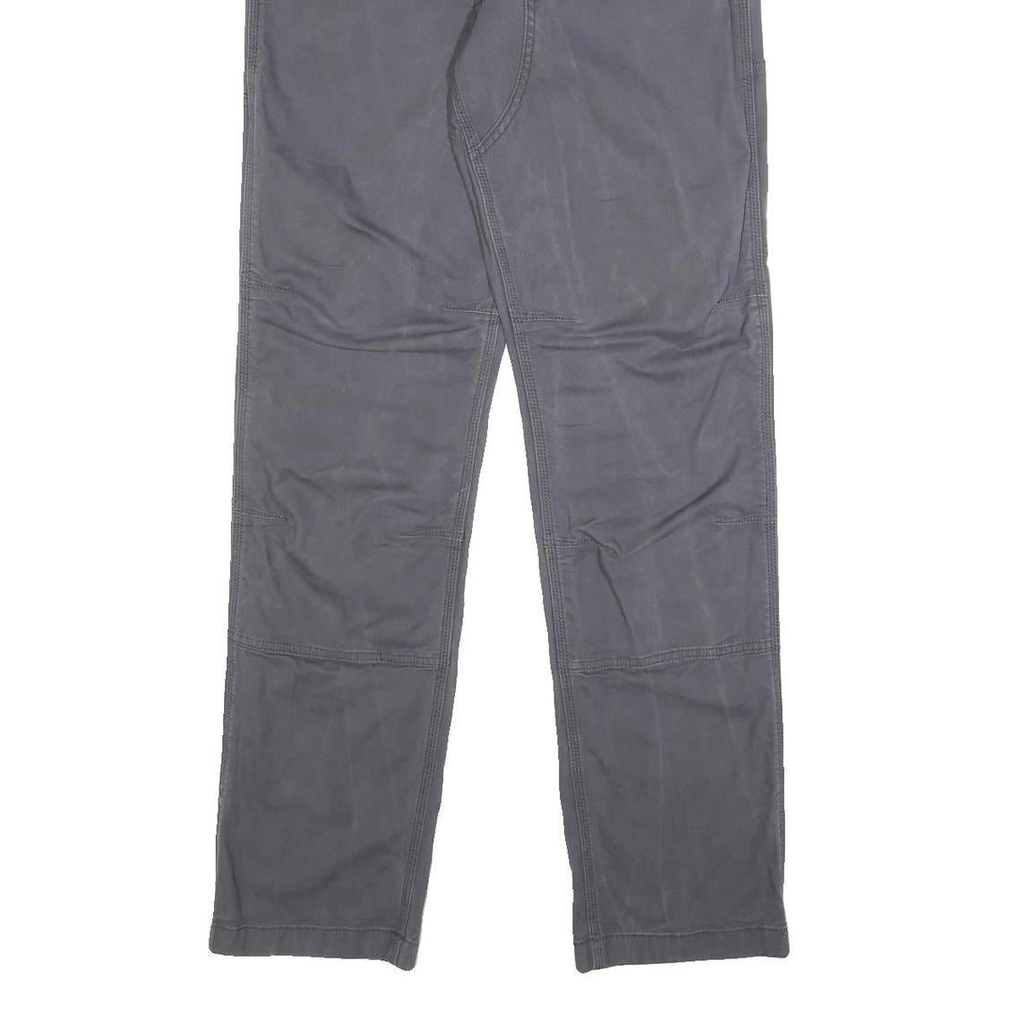 CARHARTT Mens Cotton Blend Grey Relaxed Straight Trousers W32 L36 Workwear