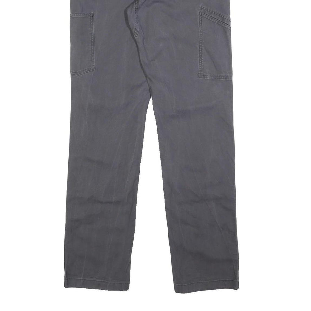 CARHARTT Mens Cotton Blend Grey Relaxed Straight Trousers W32 L36 Workwear