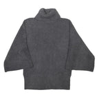 MARKS & SPENCER Womens Grey Plain Roll Neck Jumper Acrylic Blend UK 14