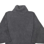 MARKS & SPENCER Womens Grey Plain Roll Neck Jumper Acrylic Blend UK 14