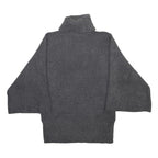 MARKS & SPENCER Womens Grey Plain Roll Neck Jumper Acrylic Blend UK 14