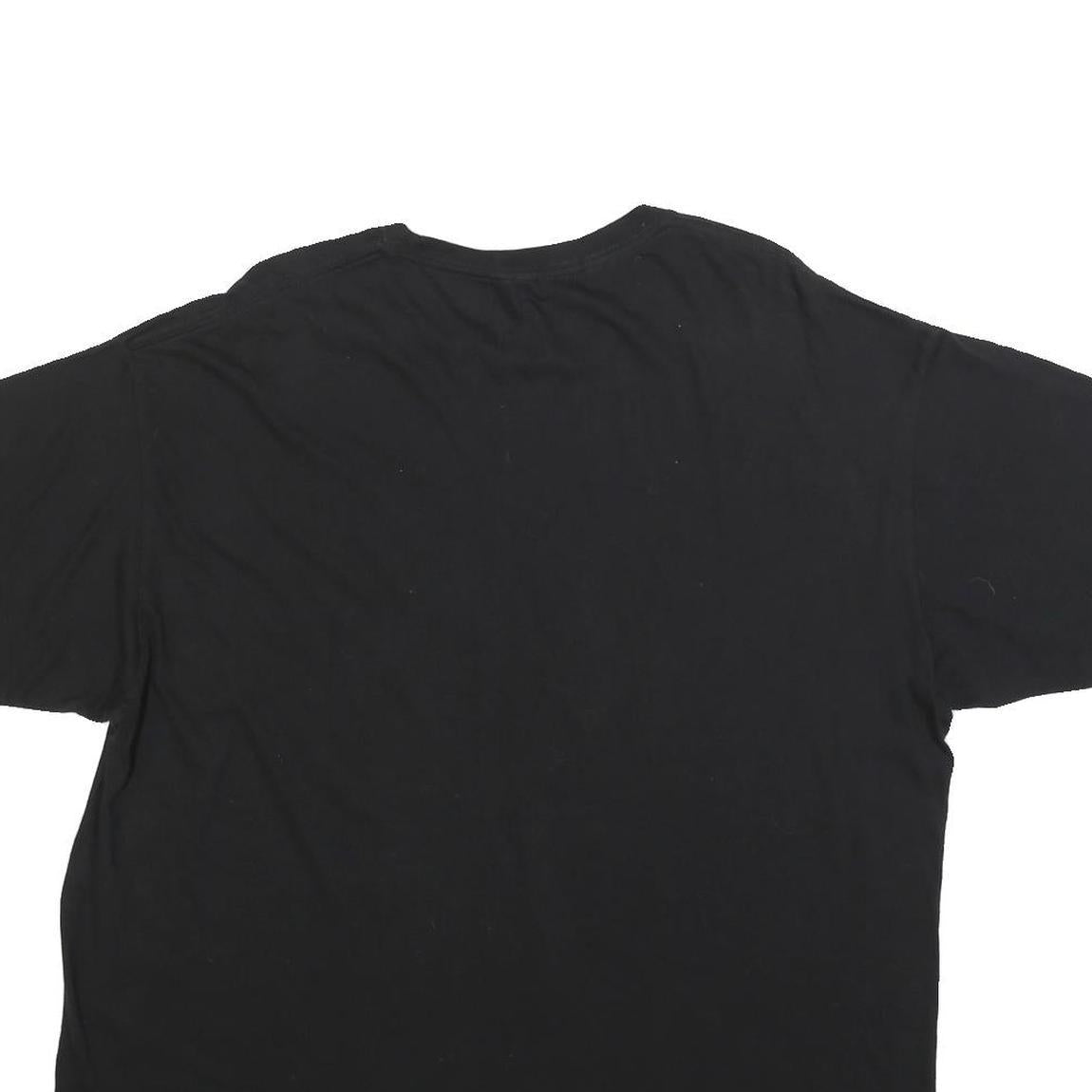 2PAC Mens Black Graphic T-Shirt 2XL Short Sleeve Crew Neck Cotton Blend