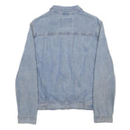 LEVI'S Type II Mens Blue Denim Jacket S Cotton Button Plain Casual Classic Fit