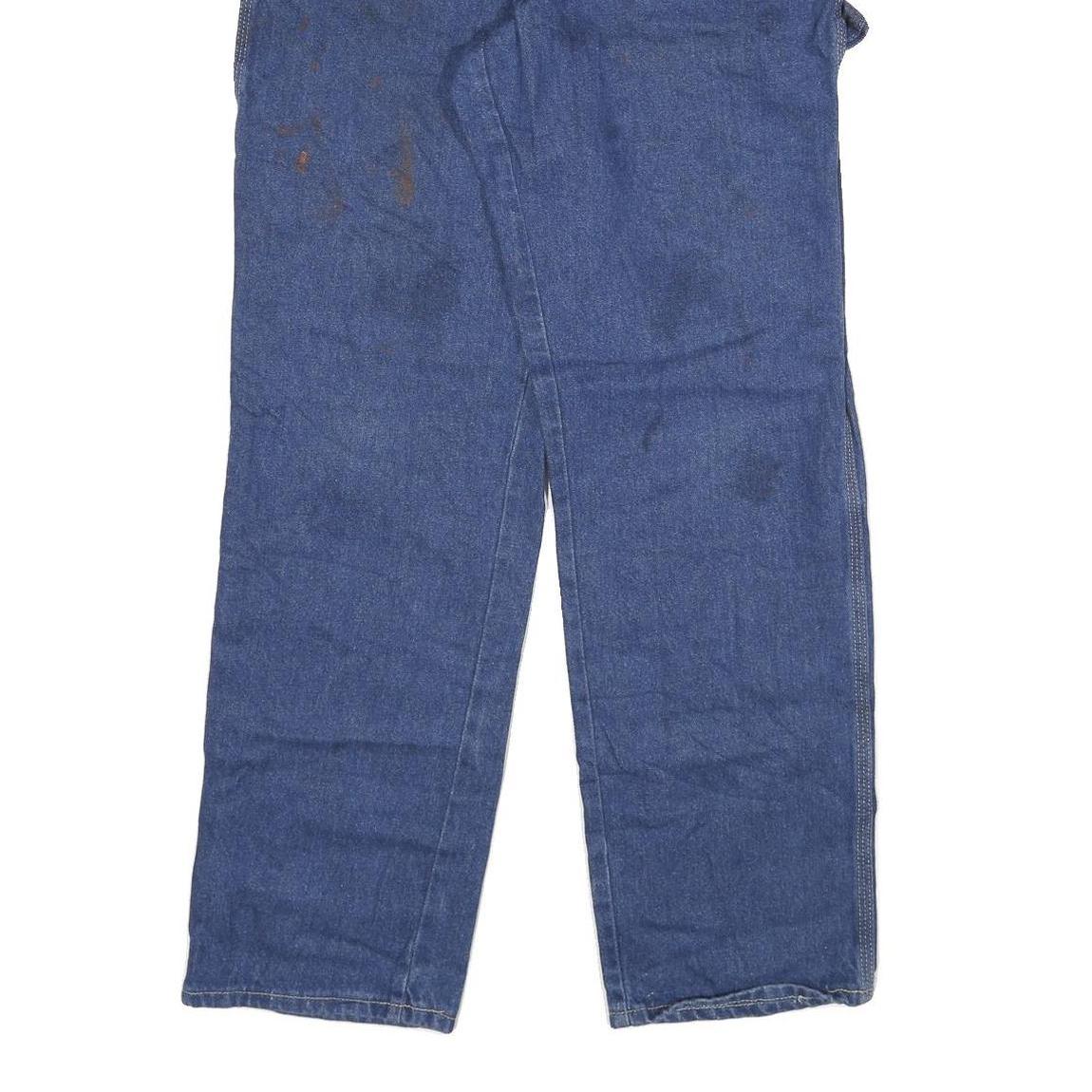 DICKIES Mens Jeans Blue Regular Straight Denim W30 L32 Workwear Utility