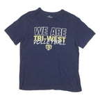 NIKE Mens Blue Tri-West Volleyball Graphic T-Shirt L Short Sleeve Crew Neck