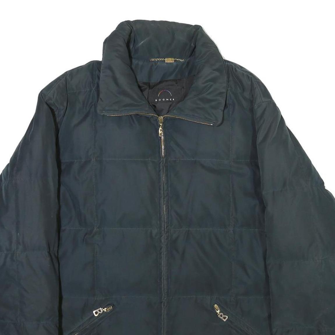 BOGNER Womens Black Outdoor Jacket XL Polyester Blend Plain Zip Warm Winter