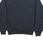 SPORTY & RICH Womens Navy Blue Wellness Crew Neck S Sweatshirt Cotton Blend