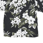 FAVANT Mens Black & Olive Floral Rayon Shirt XL Summer Holiday Casual