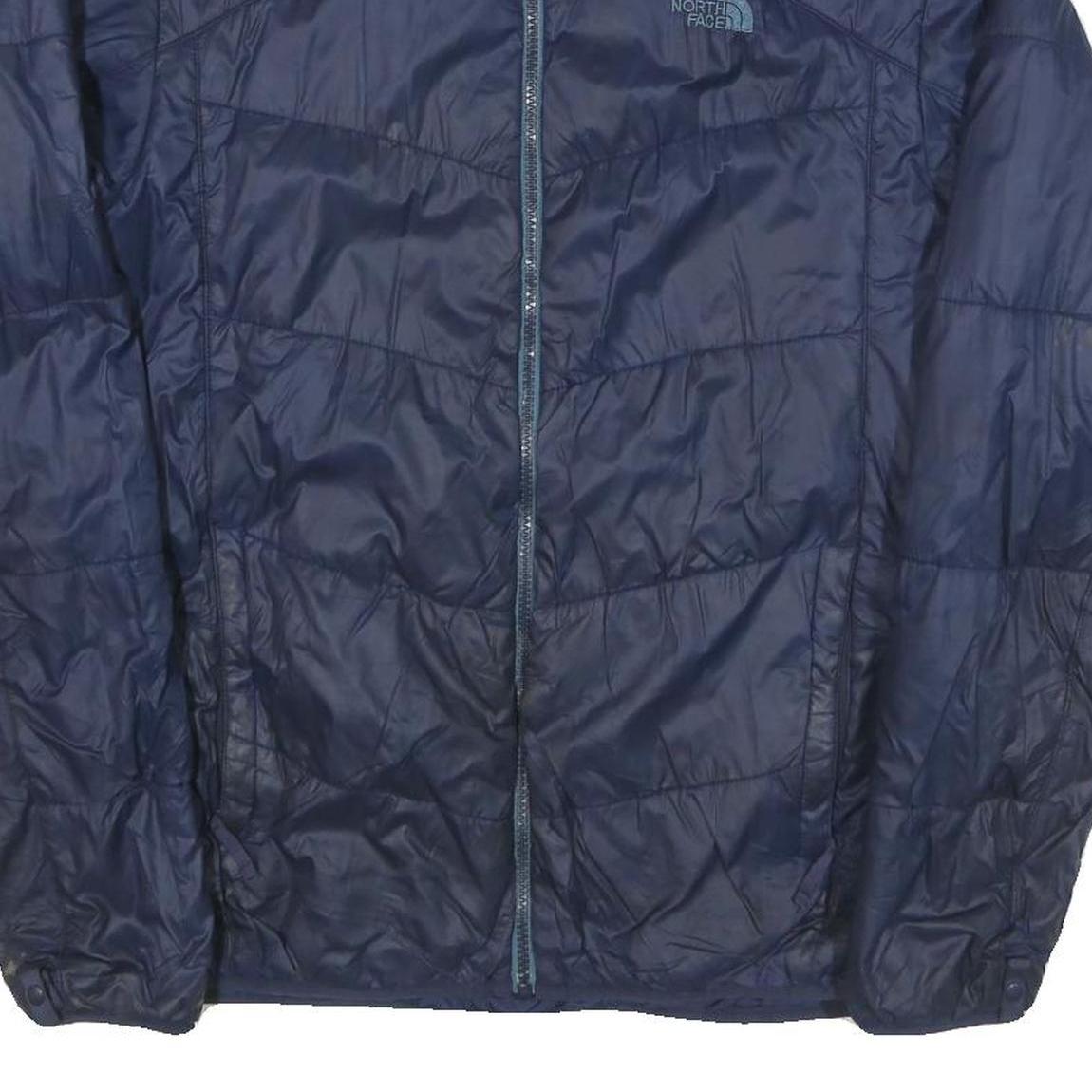 THE NORTH FACE Mens Blue Lightweight Jacket M Polyester Blend Plain Zip Outdoor