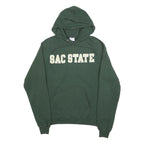 CHAMPION Mens Green Sac State Pullover Hoodie S Cotton Blend Casual Sweatshirt