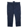 RED KAP Mens Polyester Blend Navy Blue Regular Cargo Trousers W38 L26 Workwear