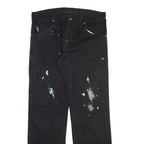 DICKIES Mens Trousers Black Regular Straight W32 L32