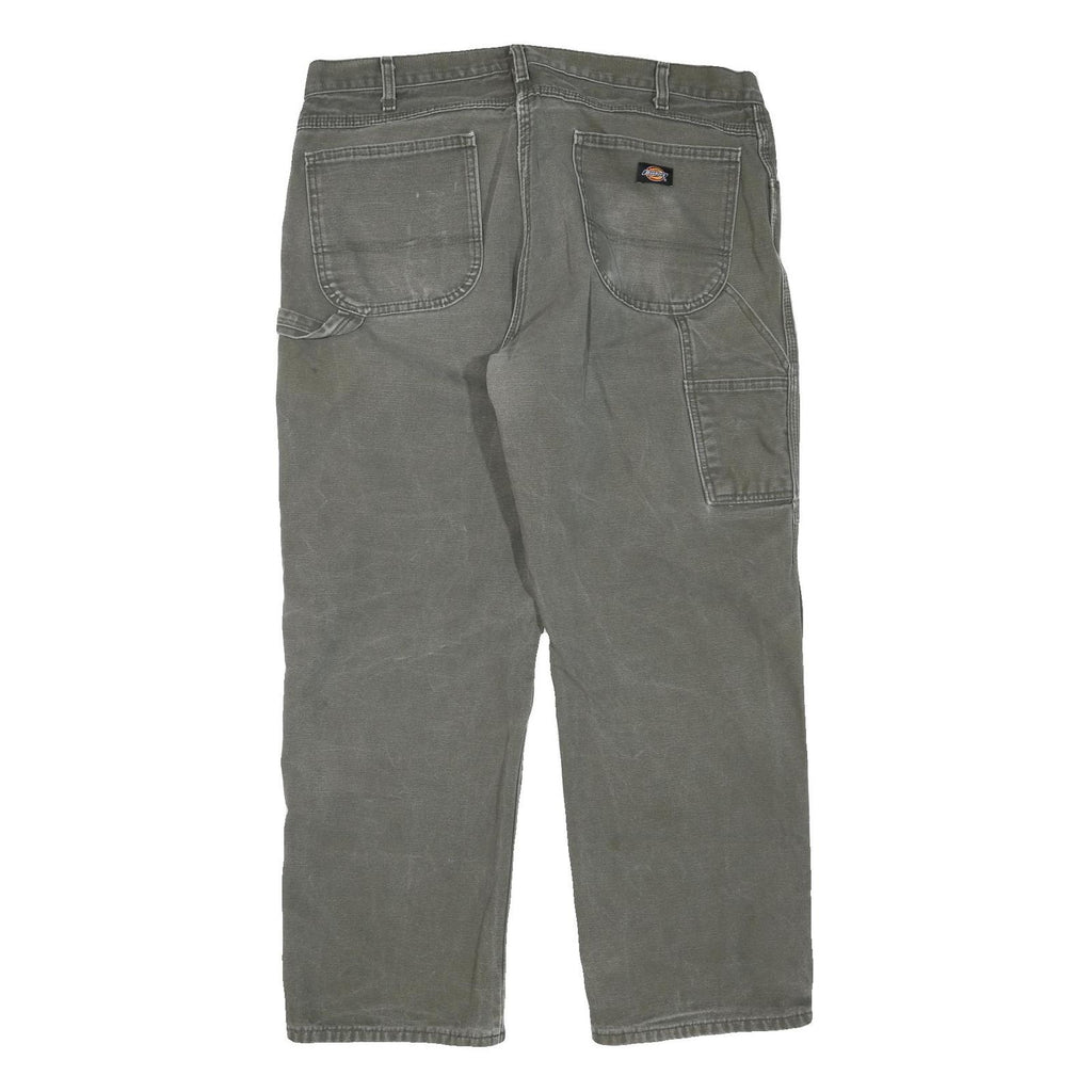 DICKIES Mens Regular Fit Straight Denim Grey W38 L30 Workwear Casual Jeans