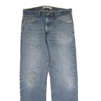 LEVI'S 505 Mens Jeans Blue Regular Straight Denim Medium W34 L32 Classic Zip
