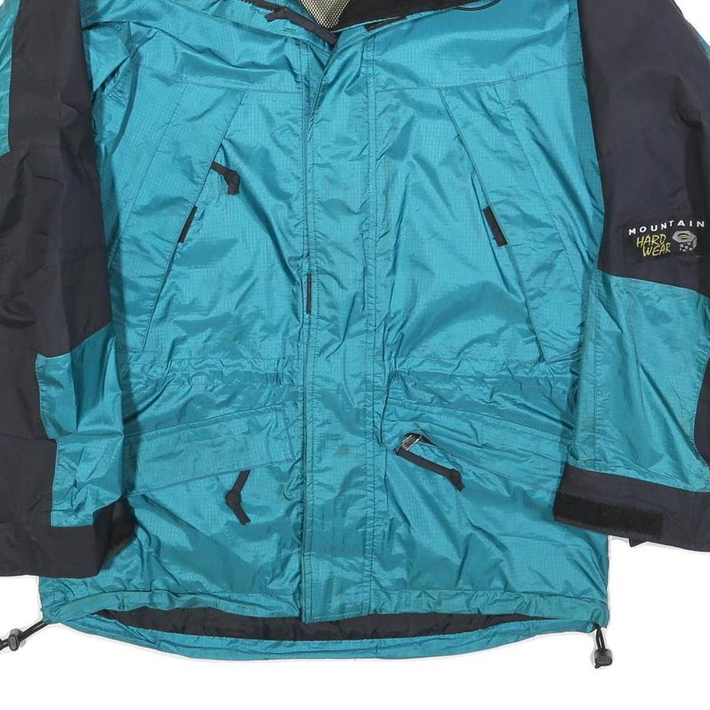 MOUNTAIN HARD WEAR Mens Blue & Black Outdoor Jacket S Polyester Blend Zip