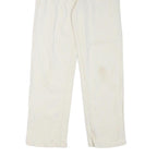 CALVIN KLEIN JEANS Womens White Regular Straight Denim W27 L30 Zip Cotton Blend