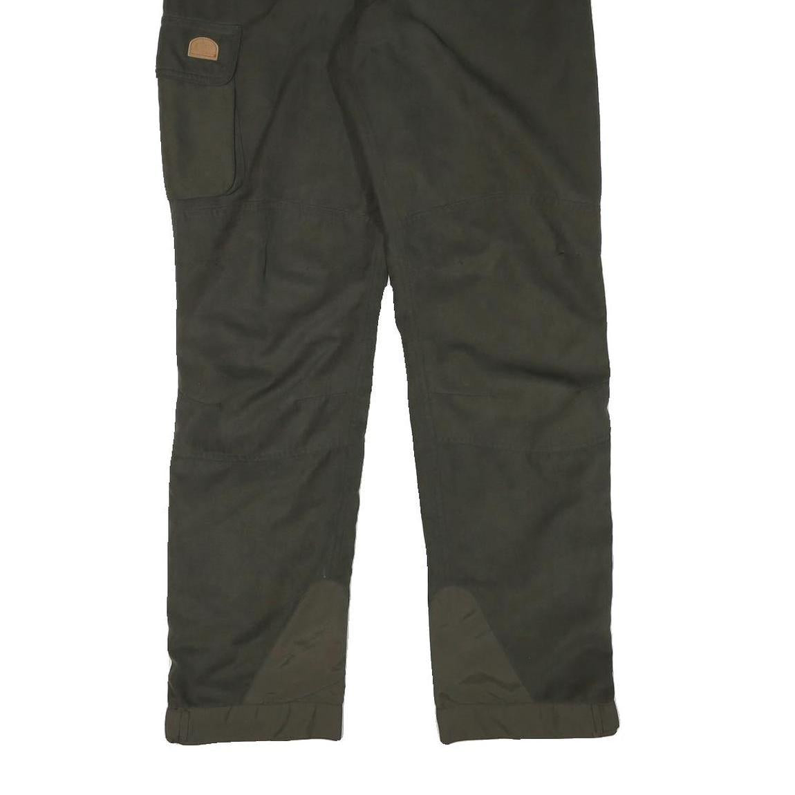 LAGO Mens Polyester Blend Black Relaxed Cargo Trousers W31 L32 Workwear Utility