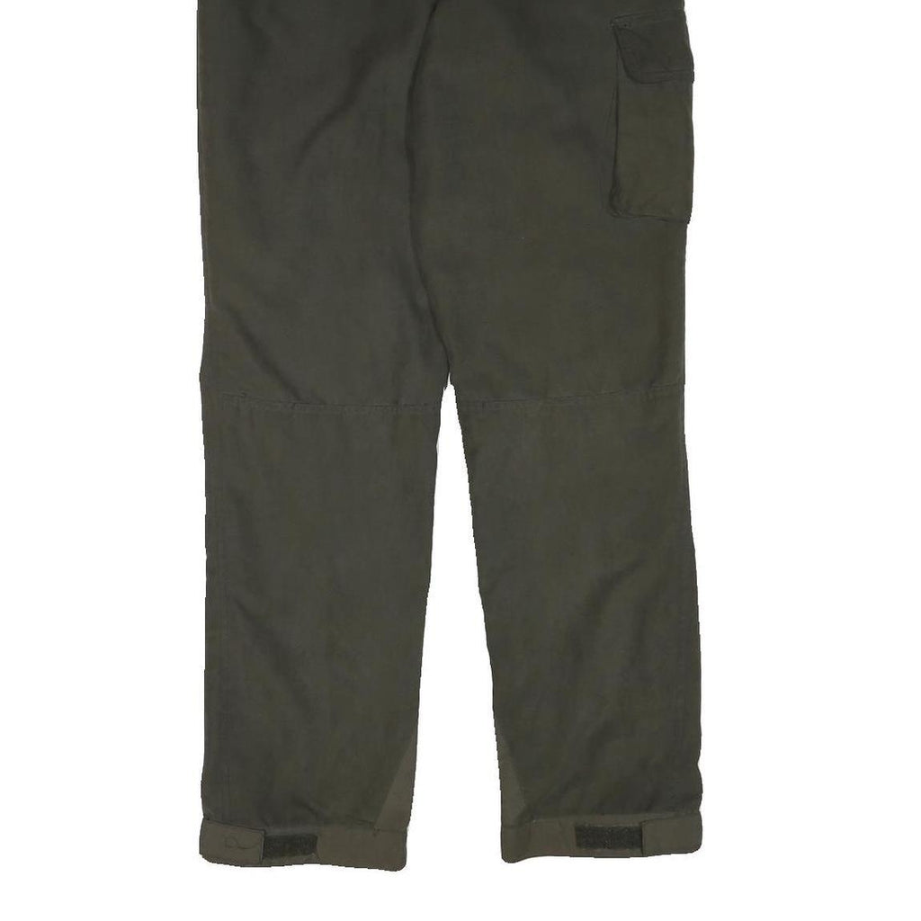 LAGO Mens Polyester Blend Black Relaxed Cargo Trousers W31 L32 Workwear Utility
