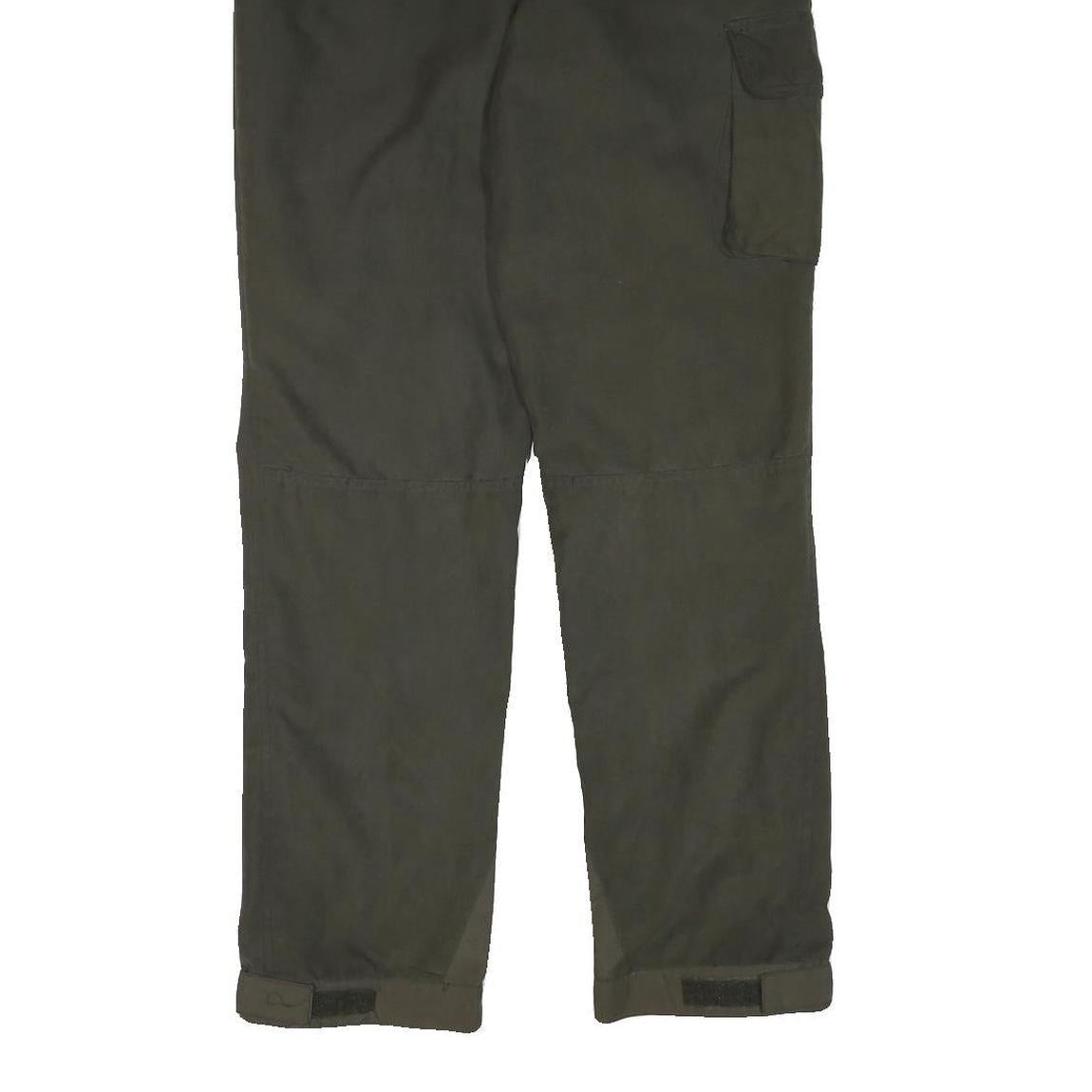 LAGO Mens Polyester Blend Black Relaxed Cargo Trousers W31 L32 Workwear Utility