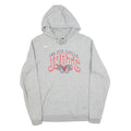 NIKE Mens Grey JHS Red Devils JROTC Pullover Hoodie M Lightweight Cotton Blend