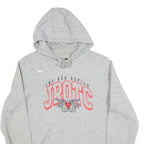 NIKE Mens Grey JHS Red Devils JROTC Pullover Hoodie M Lightweight Cotton Blend