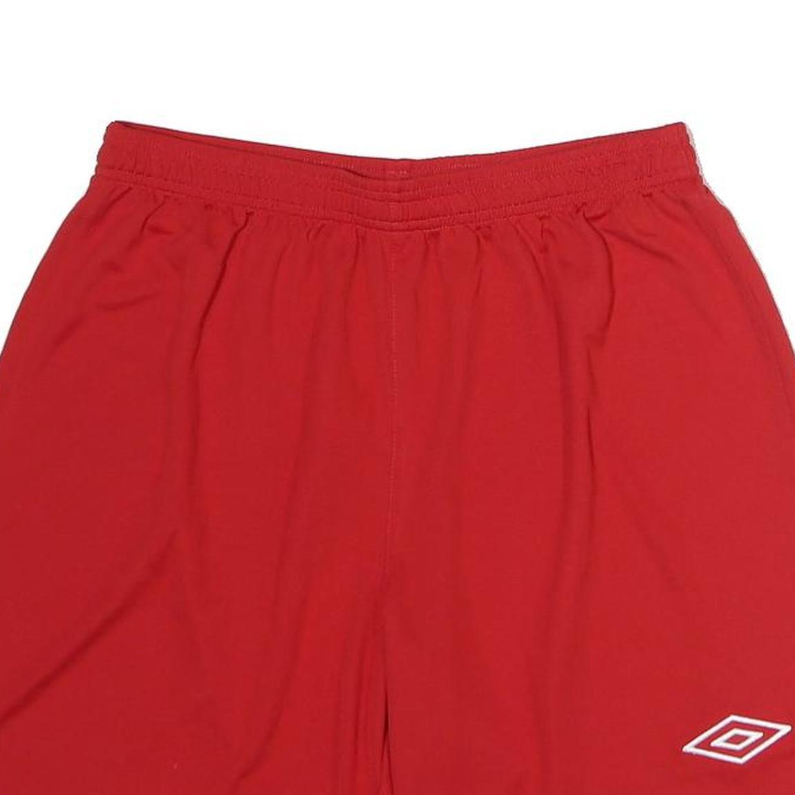 UMBRO Mens Red Sports Shorts L W30 Casual Polyester Lightweight