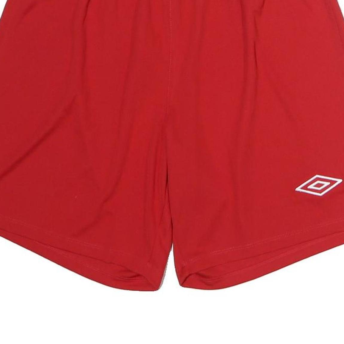 UMBRO Mens Red Sports Shorts L W30 Casual Polyester Lightweight