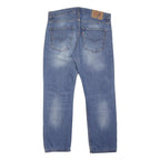 LEVI'S 630 Womens Jeans Blue Regular Straight Denim Medium W34 L28 Button