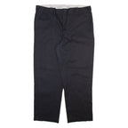 DICKIES Mens Trousers Black Regular Straight W42 L30