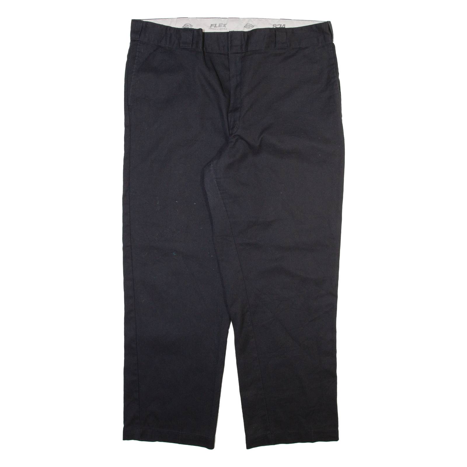 DICKIES Mens Trousers Black Regular Straight W42 L30
