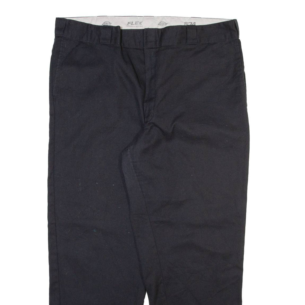 DICKIES Mens Trousers Black Regular Straight W42 L30