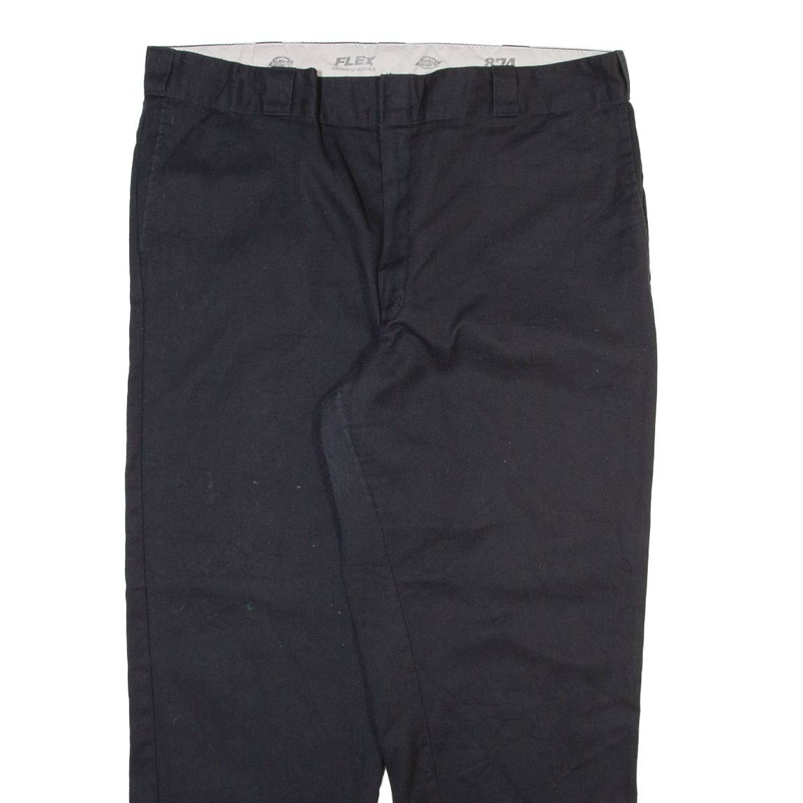DICKIES Mens Trousers Black Regular Straight W42 L30